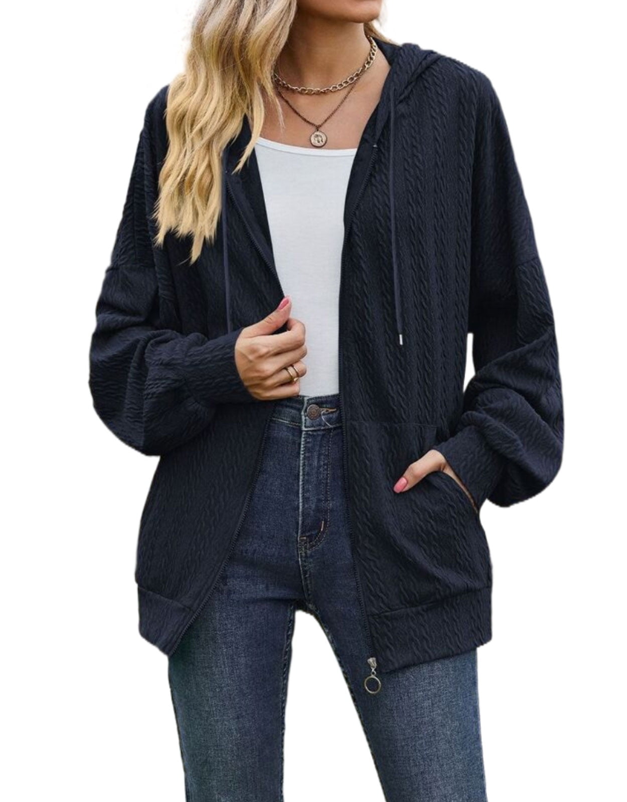 Adjustable Drawstrings Sweatshirt