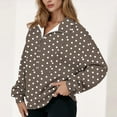 thumbnail image 1 of Sweatshirt for Women Long Sleeve Half Zip Pullover Women Polka Dot Top Casual Comfort Loungewear for Everyday Wear Fall Outfits, 1 of 5