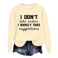 thumbnail image 1 of Sweatshirt for Women Long Sleeve Sweatshirt Pullover Tops for Women Beige Big and Tall Crewneck Sweatshirt Womens Fall Sweatshirts 2025 Comfy Clothes, 1 of 3