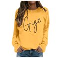 thumbnail image 1 of Sweatshirt for Women Long Sleeve Sweatshirt Pullover Women Yellow Crewneck for Womens Fall Outfits Cute Sweatshirt, 1 of 4