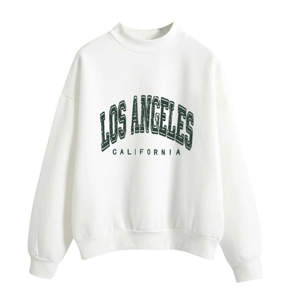 Sweatshirt for Women Long Sleeve Sweatshirt for Womens Pullover Sweatshirt White Sweatshirt Fall Sweatshirts for Women Young Women'S Wear