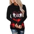 thumbnail image 1 of Sweatshirt for Women,Long Sleeve Tunic Tops Plaid Pullover Christmas Print Long Sleeve Turtleneck Top Shirts, 1 of 5