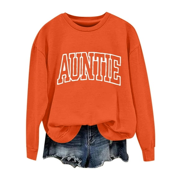 Sweatshirt for Women Perfect For Daily Wear or Loungewear! Cozy Picks for Every Soft Fabrics XXXL Orange Sweatshirts