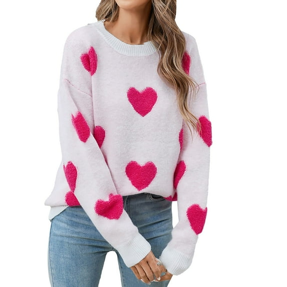 Sweatshirt for Women Perfect For Daily Wear or Loungewear! The Best Choice for Valentine's DayL Pink Valentine's Day Sweatshirt