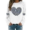 thumbnail image 1 of Sweatshirt for Women Perfect For Daily Wear or Loungewear! The Best Choice for Valentine's DayL White Valentine's Day Sweatshirt, 1 of 5