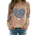 thumbnail image 1 of Sweatshirt for Women Perfect For Daily Wear or Loungewear! The Best Choice for Valentine's DayM Brown Valentine's Day Sweatshirt, 1 of 5