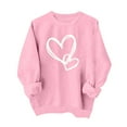 thumbnail image 1 of Sweatshirt for Women Perfect For Daily Wear or Loungewear! The Best Choice for Valentine's DayM Pink Valentine's Day Sweatshirt, 1 of 6