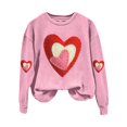 thumbnail image 1 of Sweatshirt for Women Perfect For Daily Wear or Loungewear! The Best Choice for Valentine's DayM Pink Valentine's Day Sweatshirt, 1 of 4