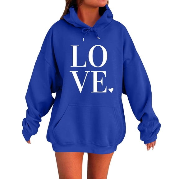 Sweatshirt for Women Perfect For Daily Wear or Loungewear! The Best Choice for Valentine's DayS Blue Valentine's Day Sweatshirt