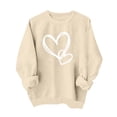 thumbnail image 1 of Sweatshirt for Women Perfect For Daily Wear or Loungewear! The Best Choice for Valentine's DayS Brown Valentine's Day Sweatshirt, 1 of 6
