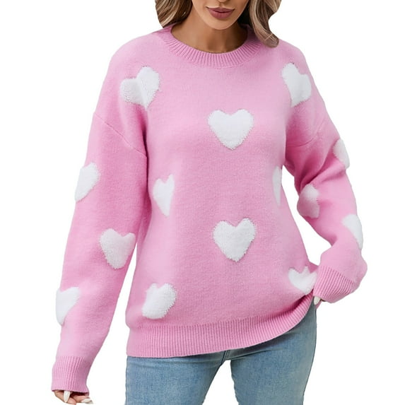 Sweatshirt for Women Perfect For Daily Wear or Loungewear! The Best Choice for Valentine's DayS Pink Valentine's Day Sweatshirt