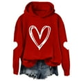thumbnail image 1 of Sweatshirt for Women Perfect For Daily Wear or Loungewear! The Best Choice for Valentine's DayS Red Valentine's Day Sweatshirt, 1 of 4