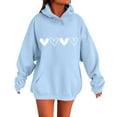 thumbnail image 1 of Sweatshirt for Women Perfect For Daily Wear or Loungewear! The Best Choice for Valentine's DayXXL Blue Valentine's Day Sweatshirt, 1 of 4
