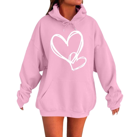 Sweatshirt for Women Perfect For Daily Wear or Loungewear! The Best Choice for Valentine's DayXXL Pink Valentine's Day Sweatshirt