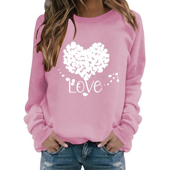 Sweatshirt for Women Perfect For Daily Wear or Loungewear! The Best Choice for Valentine's DayXXL Red Valentine's Day Sweatshirt