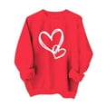 thumbnail image 1 of Sweatshirt for Women Perfect For Daily Wear or Loungewear! The Best Choice for Valentine's DayXXL Red Valentine's Day Sweatshirt, 1 of 6