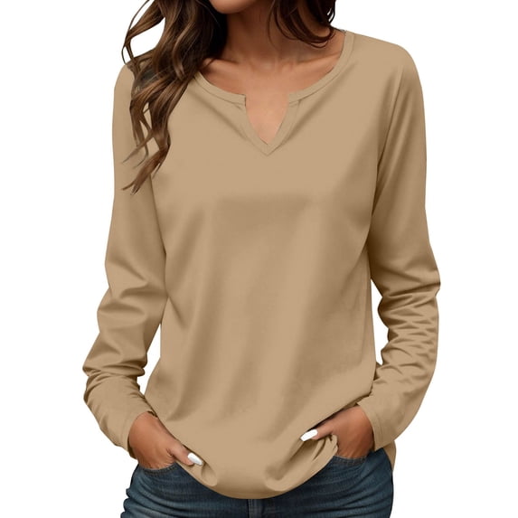 Sweatshirt for Women Spring Fashion Clothing V Neck Stylish Womens Blouses Knit Womens Long Sleeve Tops Mint Green