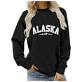 thumbnail image 1 of Sweatshirt for Women Sweat Shirts Women Long Sleeve Pullover Sweatshirt Black Sweatshirt Womens Clothing Fall Casual Clothes, 1 of 5