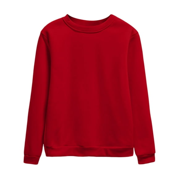 Sweatshirt for Women Sweat Shirts Women Long Sleeve Pullover Sweatshirt Red Sweatshirts for Women Fall Fashion for Women Trending Fashion