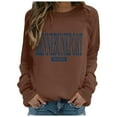 thumbnail image 1 of Sweatshirt for Women Sweat Shirts Women Long Sleeve Pullover Tops for Women Coffee Cute Crewnecks for Women Winter Clothes Cute Sweatshirt, 1 of 6
