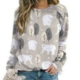 Sweatshirt for Women Winter Snowflake Beer Cozy Crewneck Sweatshirts