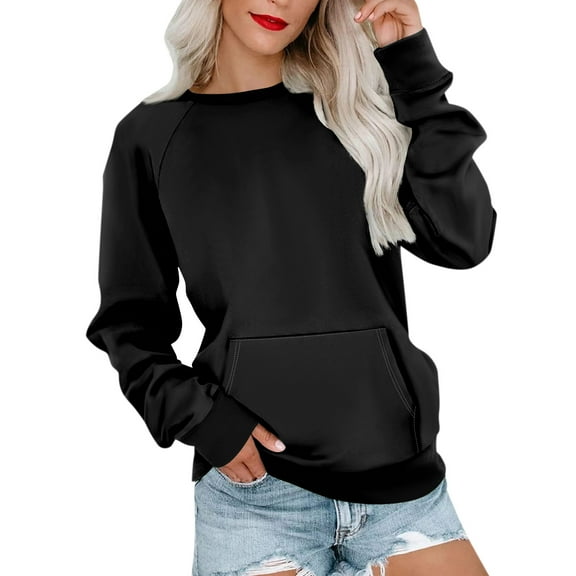 Sweatshirt for Women Womens Long Sleeve Sweatshirt Casual Crewneck Cute Pullover Tops Printing Lightweight Sweatshirt With Pocket
