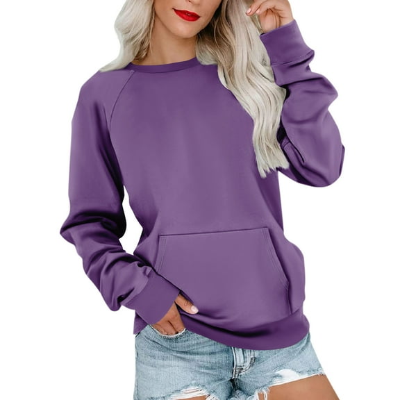 Sweatshirt for Women Womens Long Sleeve Sweatshirt Casual Crewneck Cute Pullover Tops Printing Lightweight Sweatshirt With Pocket