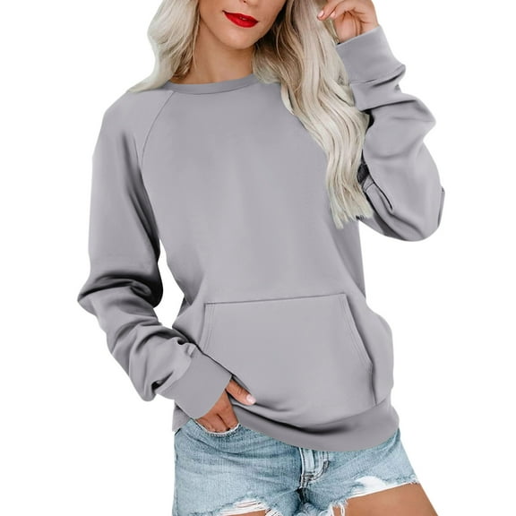 Sweatshirt for Women Womens Long Sleeve Sweatshirt Casual Crewneck Cute Pullover Tops Printing Lightweight Sweatshirt With Pocket