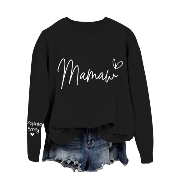 Sweatshirt for Womens Long Sleeve Sweatshirt Womens Pullover Sweatshirts Black Sweatshirt Women Fall Fashion Women Trending Fashion