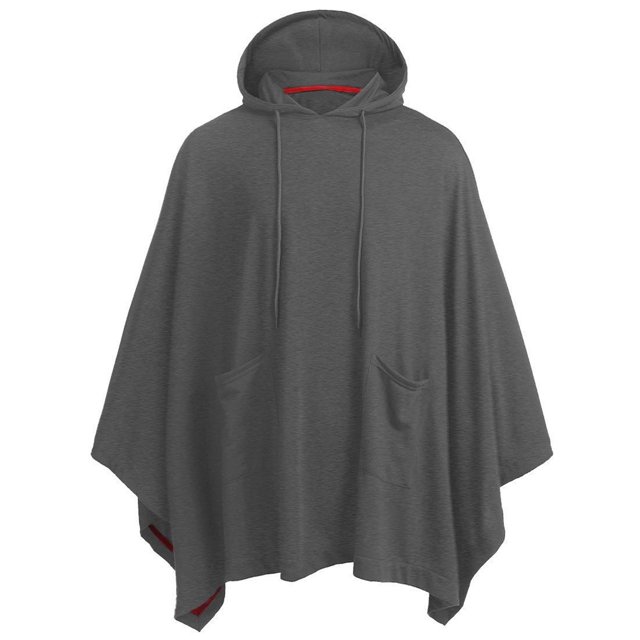 Sweatshirts For Men Graphic Casual Hooded Poncho Cape Cloak Fashion Coat Hoodie Pullover With