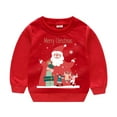 thumbnail image 1 of Sweatshirts Gift for Boys Merry Christmas Kids Printed Sweatshirt Boys Girls Santa Claus Children Clothing Xmas Winter Warm Sweaters Tops Save Big, 1 of 2