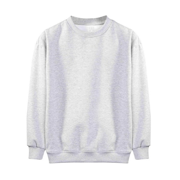 Sweatshirts for Girls Solid Color Long Sleeves Tops Casual Fleece Sweater Crew Neck Oversized Pullover Cotton Clothes Casual Comfy Fall Winter Warm Sweatshirts Kids Coat