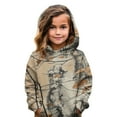 thumbnail image 1 of Sweatshirts for Girls Toddler & Kids Maple Leaf Print Oversized Camo Crewneck Sweatshirt Fall Fleece Pullover Hoodies Hunting Long Sleeve Drop Shoulder Clothing, 1 of 6
