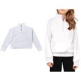 thumbnail image 1 of Sweatshirts Long Sleeve White Sweatshirt Girls Crew Neck Cute Pullover Relaxed Fit Tops Winter Clothes Girl Clothes 7-8 Years Boys Girls Fashion, 1 of 9