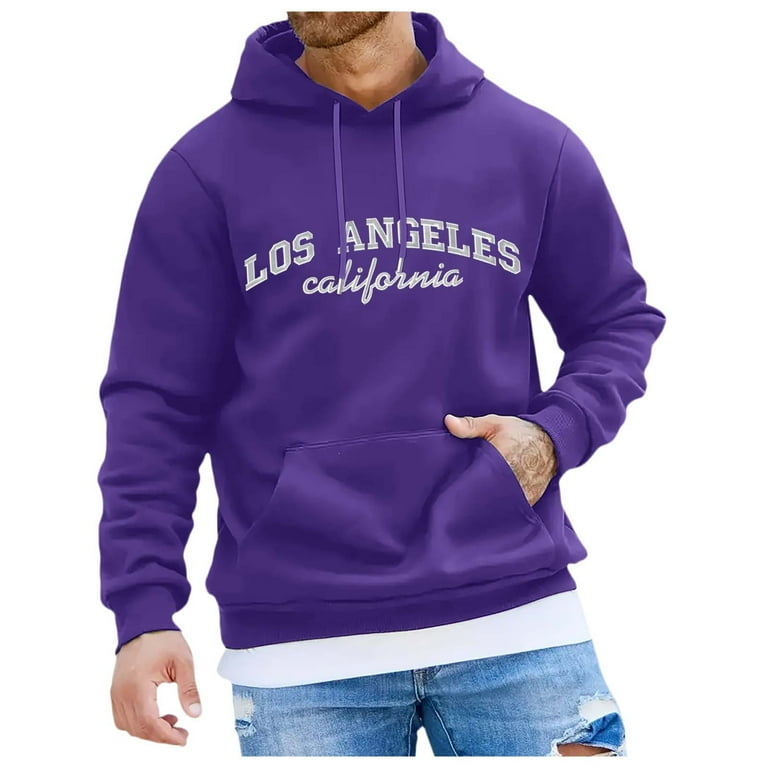 Men's modern casual printed color long sleeve sweatshirt clearance