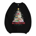 thumbnail image 1 of Sweatshirts for Men Mens Christmas Fall Plus Size Hoodless Pullovers Fashion Sweatshirts Holiday Logo Print Warm Slipper Two Piece Sweatsuit Men Oversized Sweatsuit Blank Hoodies Teen Black 3XL, 1 of 4