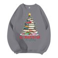 thumbnail image 1 of Sweatshirts for Men Mens Christmas Fall Plus Size Hoodless Pullovers Fashion Sweatshirts Holiday Logo Print Warm Slipper Two Piece Sweatsuit Men Oversized Sweatsuit Blank Hoodies Teen Gray 3XL, 1 of 4