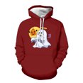 thumbnail image 1 of Sweatshirts for Men Winter Zip up Hoodie Men Mens Medium Sweatshirt Lightweight Pullover Hoodie Mens Hooded Sweatshirt Warm Men's Halloween Hooded Red XXL, 1 of 6