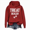 thumbnail image 1 of Sweatshirts for Women Clearance Zip Up Winter Loose Fit Hooded Long-sleeved Mitten- Off the Shoulder Curve Hem Solid Color Leisure Hoodies Womens Casual Printed Long Sleeve Hooded Sweatshirt, 1 of 4