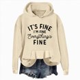 thumbnail image 1 of Sweatshirts for Women Clearance Zip Up Winter Loose Fit Hooded Long-sleeved Mitten- Off the Shoulder Curve Hem Solid Color Leisure Hoodies Womens Casual Printed Long Sleeve Hooded Sweatshirt, 1 of 4