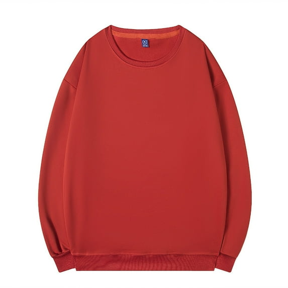 Sweatshirts for Women Plain Crew Neck Pullover Cotton Top Winter Warmer Basic Casual Long Sleeve Tops Cosy Sweater TShirts Thermal Underwear Athletic Gym Running Top Sportswear