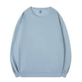 thumbnail image 1 of Sweatshirts for Women Plain Crew Neck Pullover Cotton Top Winter Warmer Basic Casual Long Sleeve Tops Cosy Sweater TShirts Thermal Underwear Athletic Gym Running Top Sportswear, 1 of 3