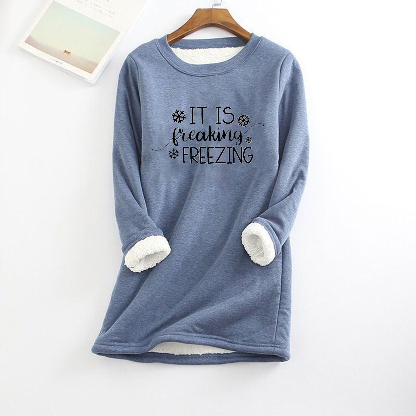 Yes, I'm Still Freezing Felpa Con Cappuccio Da Donna Foderata - Foto 6