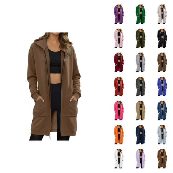 Sweatshirts for Women Women's Solid Color Sweatshirt Women's Casual Pants High Waist Comfortable Trousers For Daily Wear Gym Hiking Hooded Sweatpants With Pockets Winter Fall Loungewear