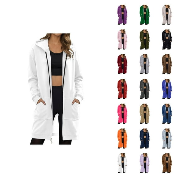Sweatshirts for Women Women's Solid Color Sweatshirt Women's Casual Pants High Waist Comfortable Trousers For Daily Wear Gym Hiking Hooded Sweatpants With Pockets Winter Fall Loungewear