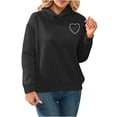 thumbnail image 1 of Sweatshirts for Women ZHUGeLI Oversized Sweatshirt Women's Fashion Long Sleeve Round Neck Sweatshirt Casual Loose Pullover Shirts Pullover Solid Color Back Cutout Womens Tops, 1 of 8
