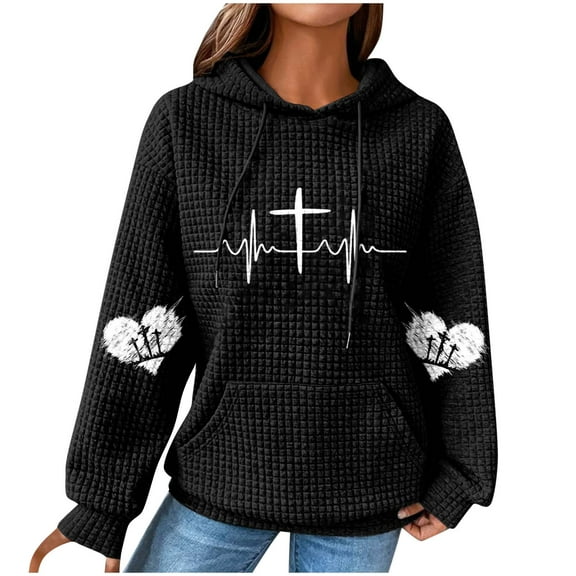 Sweatshirts for Women ZHUGeLI Oversized Sweatshirt Women's Fashion Printed Long Sleeve Round Neck Sweatshirt Casual Loose Pullover Shirts Pullovers Womens Tops Sweatshirt Hoodies