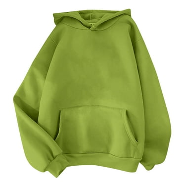 Sweatshirts for Women ZHUGeLI Pullover Clearance! Women's Fashion Classic Solid Long Sleeve Round Neck Sweatshirt Casual Loose Pullover Shirts Pullover Hooded Pocket Sweater Sweatshirts