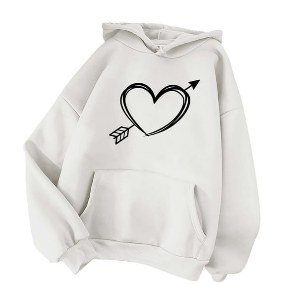 Sweatshirts for Women ZHUGeLI Pullover Clearance! Women's Winter Hoodie Sweatshirt Pullover Womens Tops Long Sleeve Round Neck Sweatshirt Casual Loose Pullover Shirts Pulloverd Comfortable