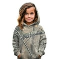 thumbnail image 1 of Sweatshirts for Girls Toddler & Kids Camo Maple Leaf Print Crewneck Hoodies Oversized Long Sleeve Drop Shoulder Sweatshirt Winter Fashion Pullovers, 1 of 6